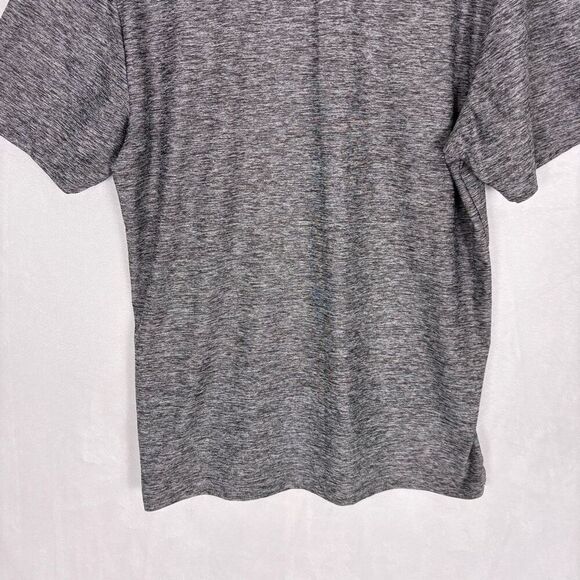 Under Armour Heathered Grey Golf Collared Polo Top Men's Medium Loose Fit - Picture 9 of 11